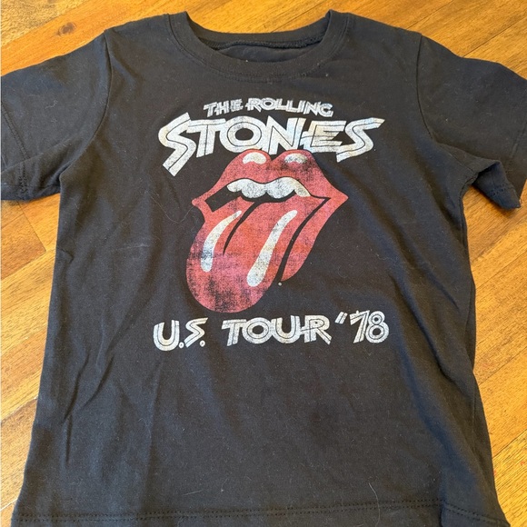 the Rolling Stones Other - The Rolling Stones Black and Red Kids Tee